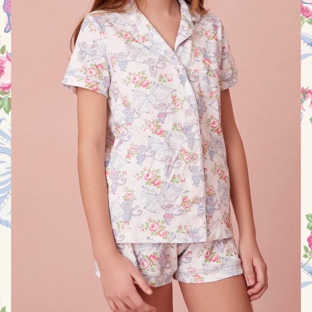 Roller Rabbit X Loveshack Fancy PJ Short set